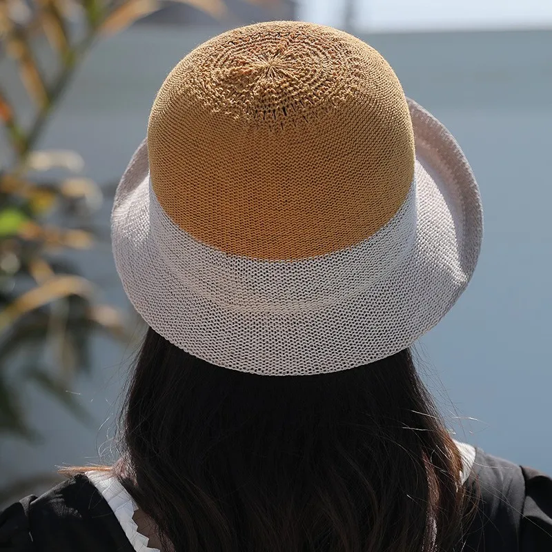 Chapéu japonês de sombrinha feminino, top redondo versátil, chapéu de pescador para passeios, moda verão, novo, 2023