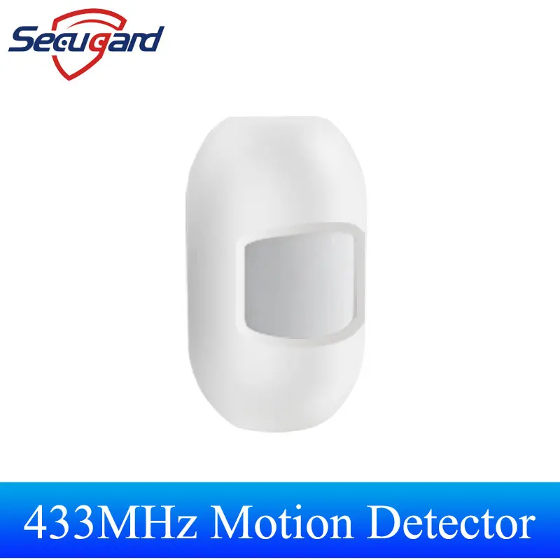 Detector de Movimento Sem Fio Mini, Detecção Infravermelha, Sensor PIR para Casa, 433MHz