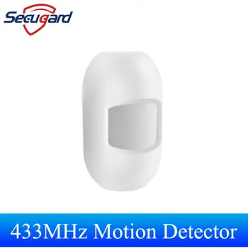 Detector de Movimento Sem Fio Mini, Detecção Infravermelha, Sensor PIR para Casa, 433MHz
