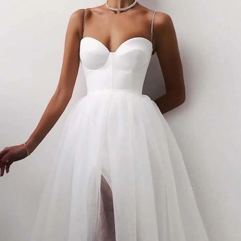 

Элегантное женское кружевное вечернее длинное платье, летнее сексуальное платье макси с открытой спиной на тонких бретелях, облегающее, без рукавов, для выпускного вечера