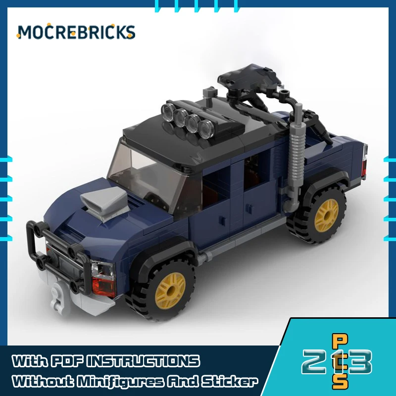 Urban Transportation Series Off-Road Pickup Truck Model Building Blocks Expert Education Bricks Puzzel Toys For Children Adults