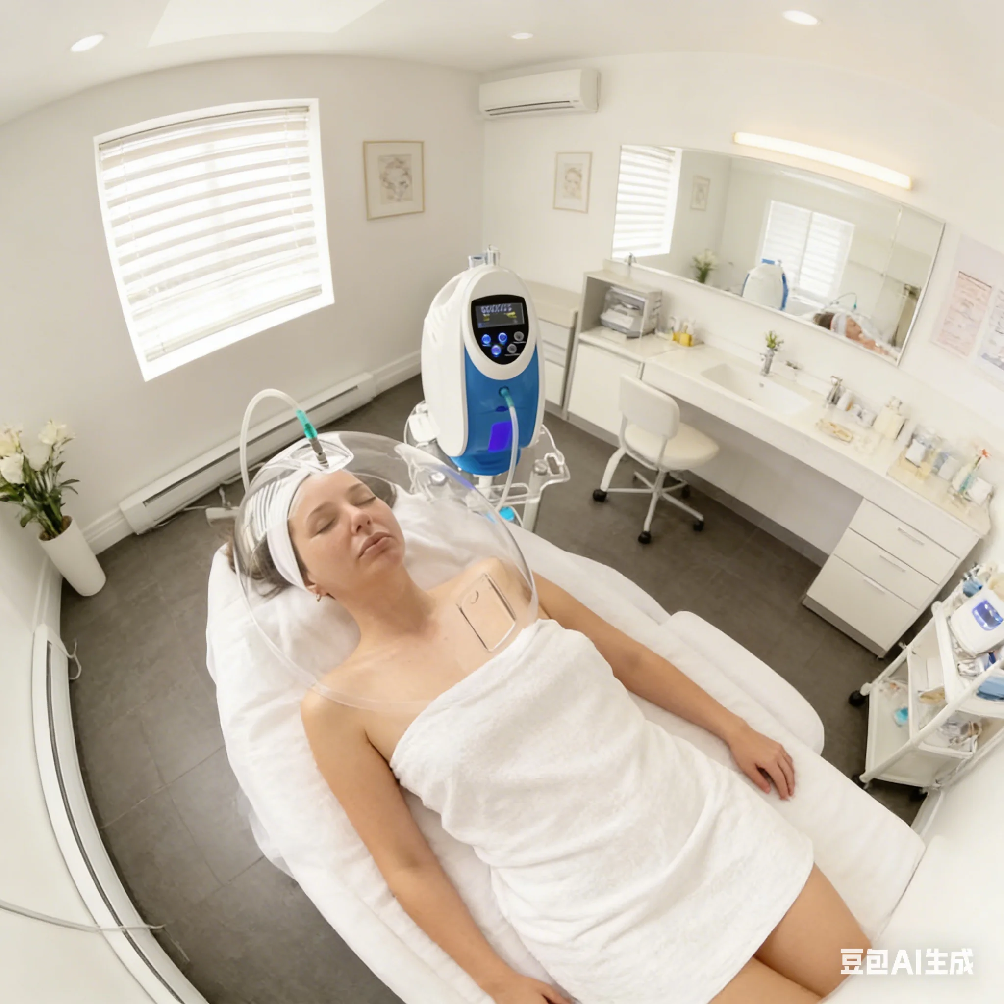 

O2 to Derm Facial Therapy Machine with Oxygen Dome for Skin Rejuvenation - Non-Invasive Beauty Treatment Device