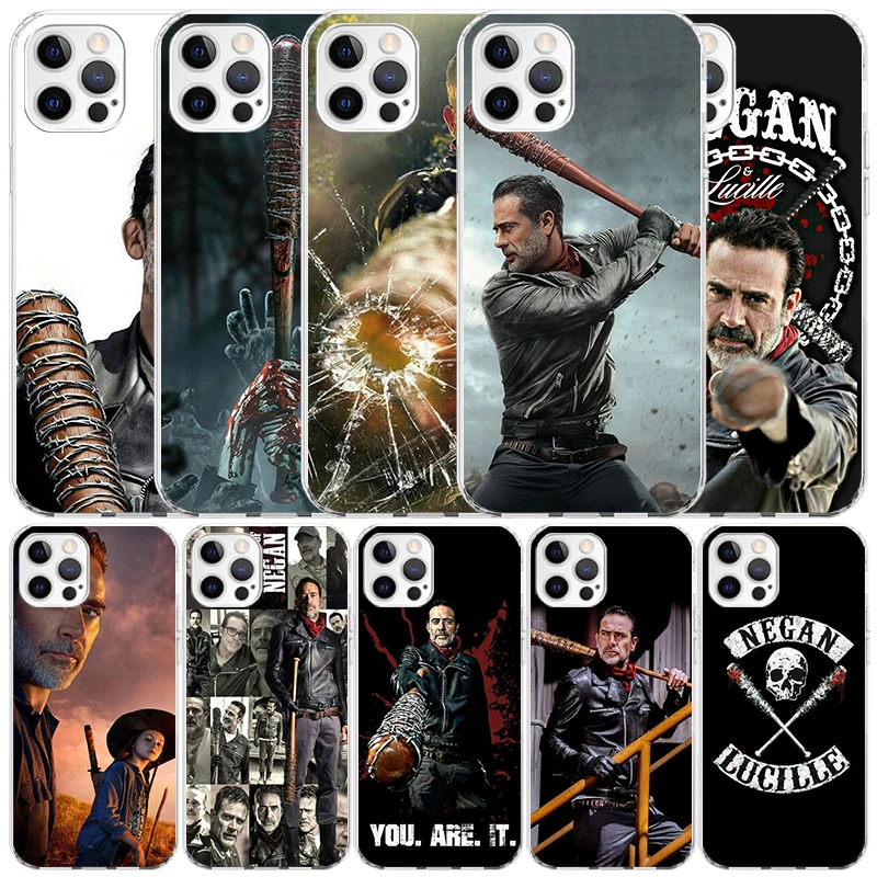 Negan The Walking Dead Phone Case For IPhone 16 17 17E 16E 15 14 Plus 13 Mini 12 11 Pro Max 7 8 + SE 2020 Air Soft TPU Cover 16