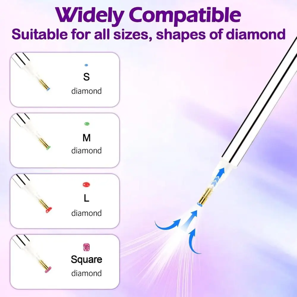 Kit di penne per arte con diamanti sottovuoto fai-da-te Pompe per vuoto regolabili automatiche Penna per trapano per pittura con diamanti Stabile portatile