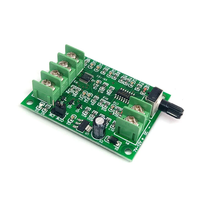 Hard Drive Motor 3/4 Wire 7V-12V Brushless DC Motor Driver Controller Board With Reverse Voltage Over Current Protection
