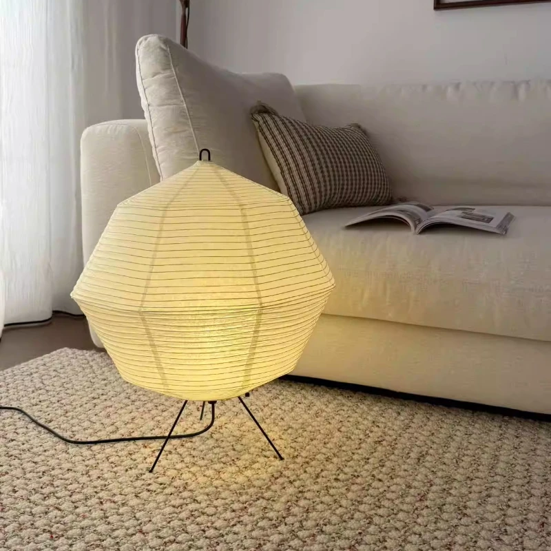 Wabi Sabi Style Rice Paper Satellite Table Lamp LED Bedroom Restaurant Coffee Shop Tea Room Homestay Designer Noguchi Desk Light