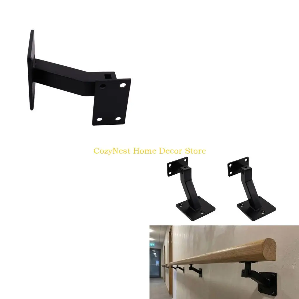 92MF Adjustable Handrail Bracket Stainless Steel Swivels Hand Rail Brackets Handrail Holders for Home And Office Use Enduring