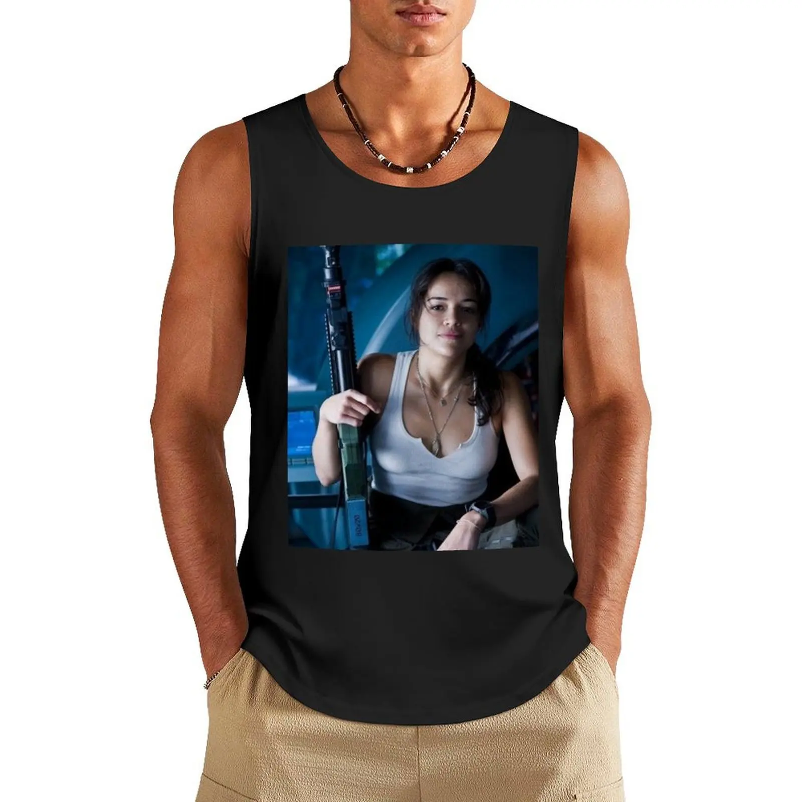 Майка michelle Родригес, Мужская одежда для бодибилдинга, футболки, мужская одежда для лета