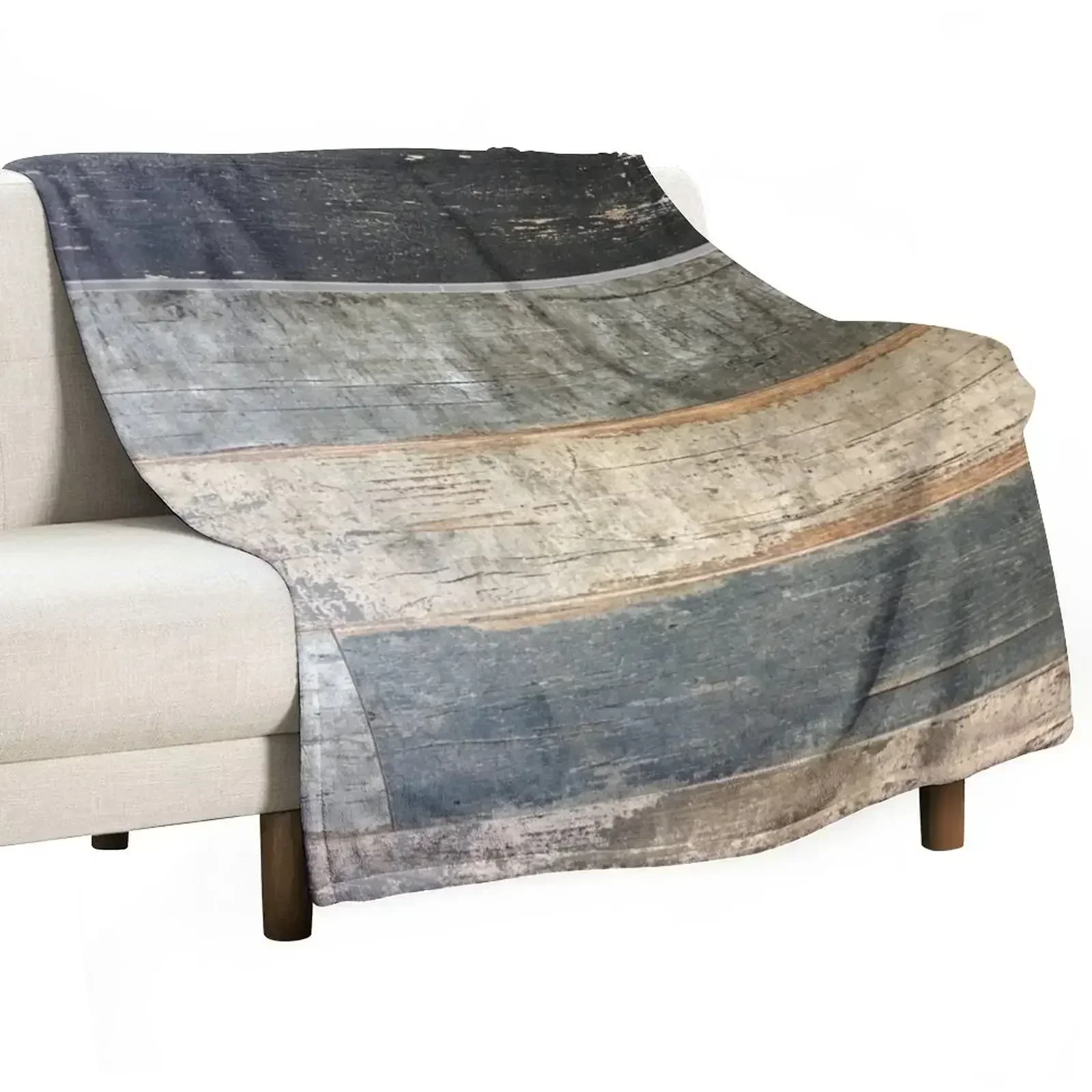 

distressed beach rustic country farmhouse chic teal barn wood Throw Blanket Bed linens For Baby Sofa Blankets