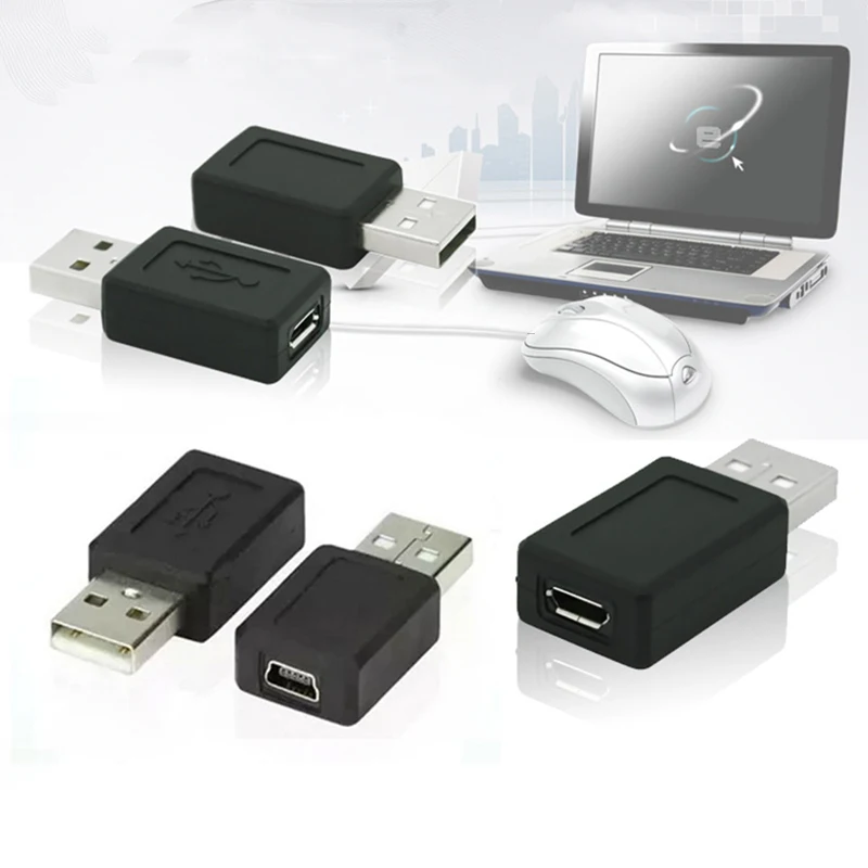 อะแดปเตอร์ USB 2.0 Type A ถึง Micro USB 5Pin หญิง