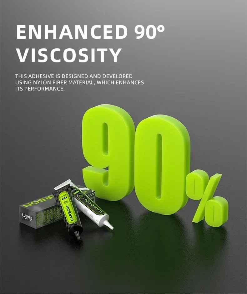 LUOWEI 50 مللي غراء من ألياف الكربون متانة معززة عالية اللزوجة لاصق شاشة حدود ضيقة لهاتف أبل آيفون أندرويد #4