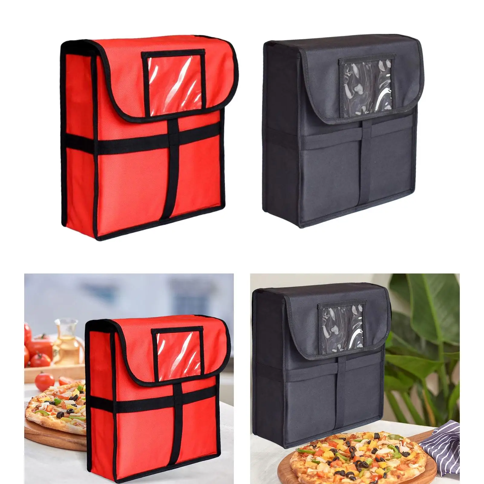 Pizza Develivey Bag Easy to Clean Food Delivery Bag Large Capacity Pizza Warmer Carrying Case for Personal Commercial Picnic