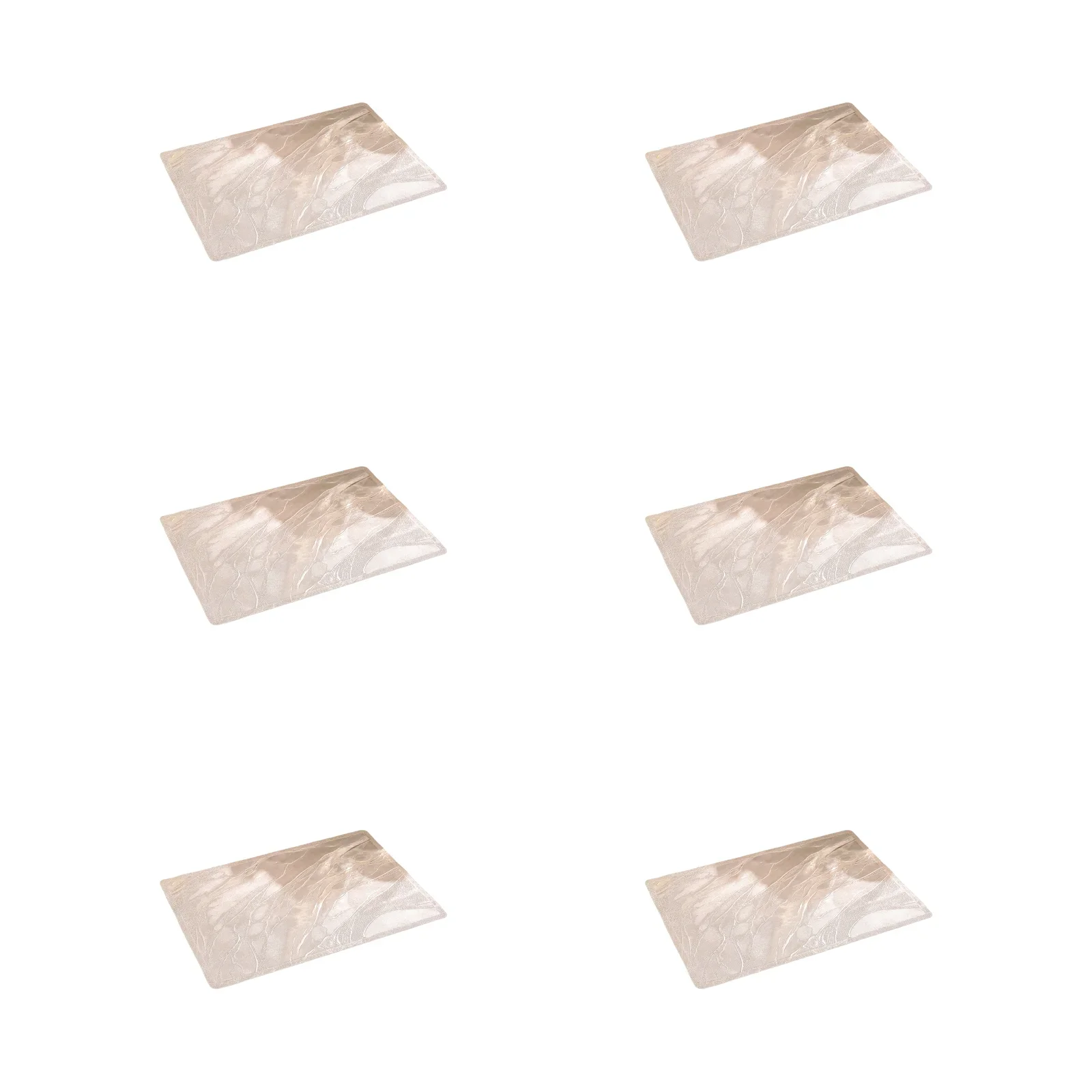 Luxury Waterproof Oil Resistant PVC Table Mat Contemporary Minimalist Rectangle Anti-slip Waterproof Closet Placemats Table Pads