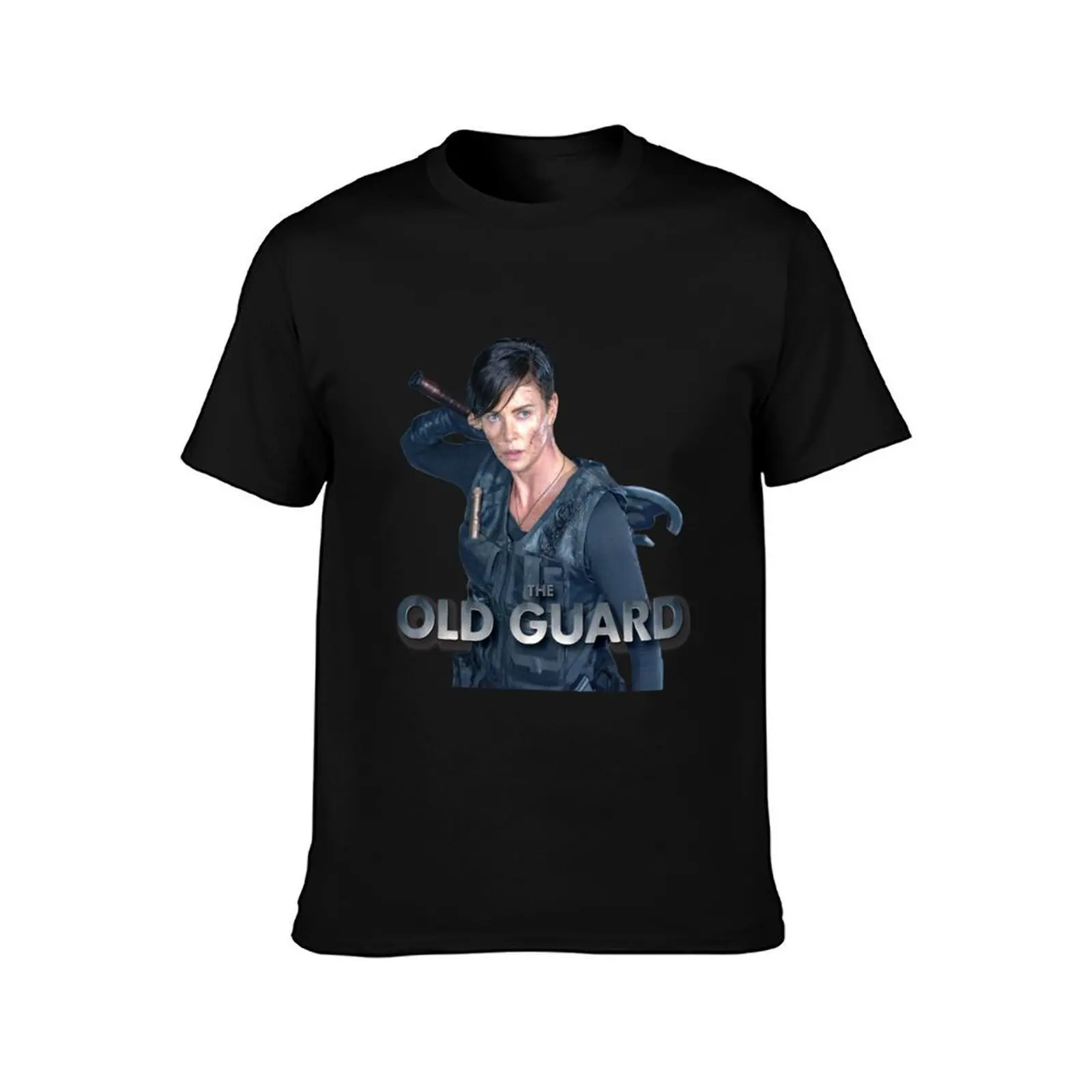 The Old Guard (Charlize) T-Shirt, Summer Casual Cotton Tee, Oversized Streetwear Tops, Vintage Graphic Print, Unisex Men Women