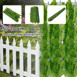 Artificial Leaf Privacy Fence Roll Wall Landscaping Fence Privacy Fence Screen Gardening Tools Parts Wall Art Decoration 0.5x1m