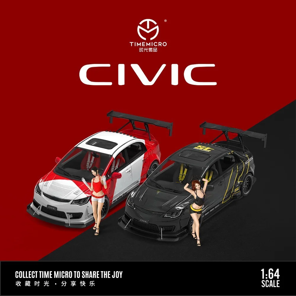 

Pre-order**TIME MICRO1:64 CIVIC Painting Alloy Car Model Model Car Collection& Display& Gift ﻿ ﻿