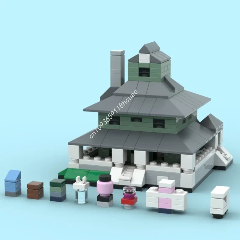 377 pièces MOC Regular Show Pop S House Modèle miniature à construire Cadeaux de Noël Blocs de construction Jouet Architecture à assembler Idée DIY Enfants
