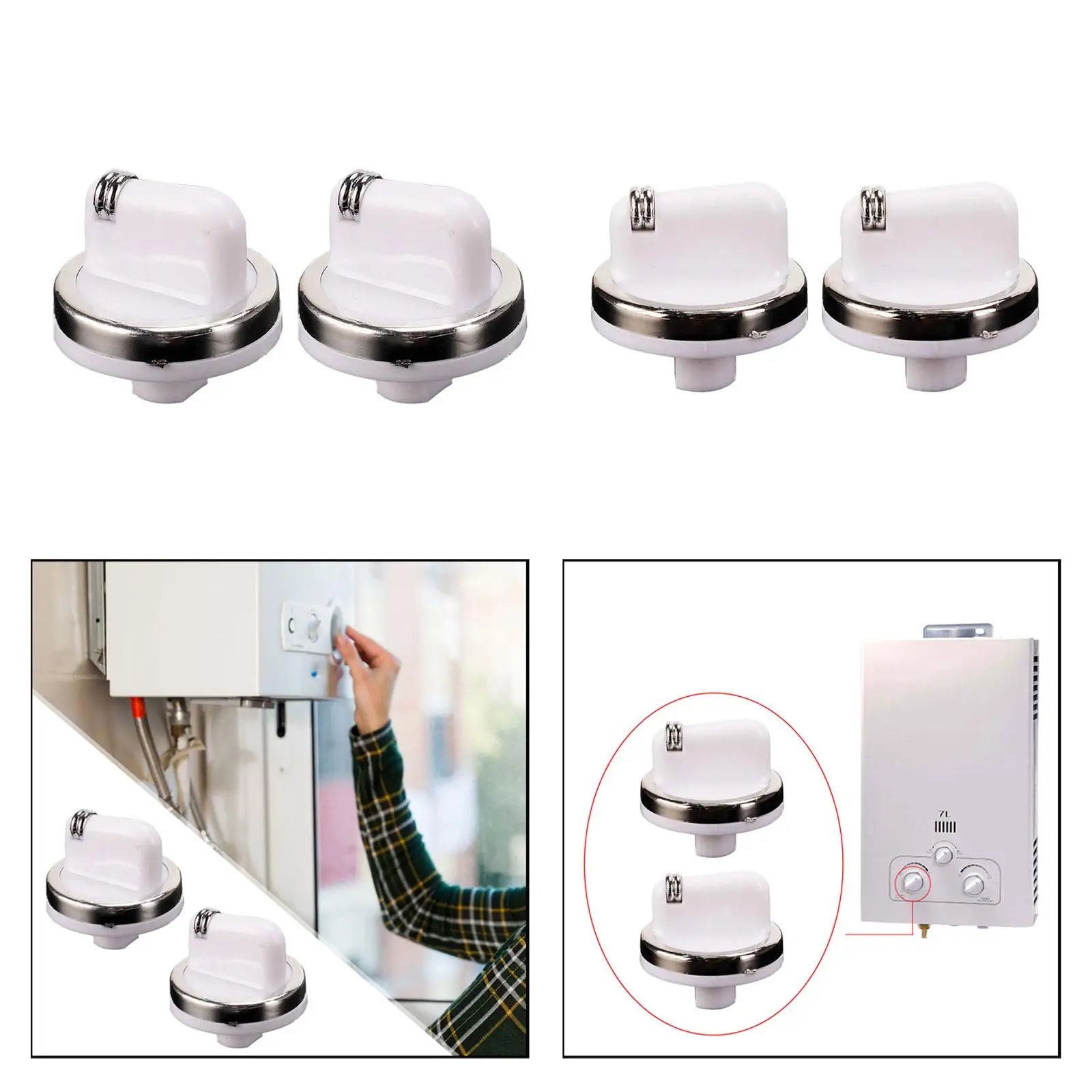 2x مقابض التحكم العالمية تعديل المقابض متعددة الاستخدام التحكم مقابض التبديل مقبض المقابض لمجموعة الموقد الموقد المطبخ