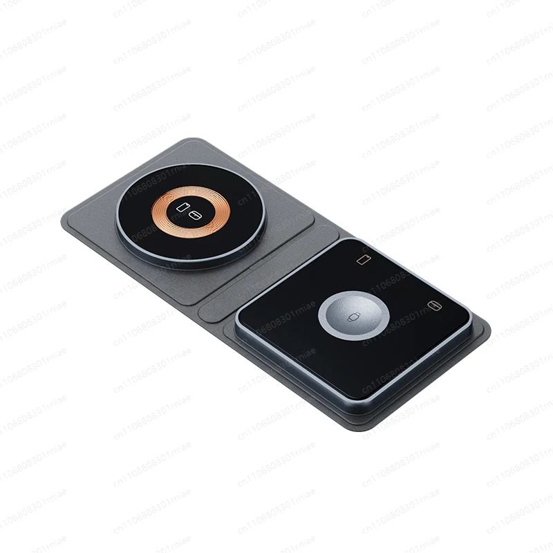 New 2-in-1 Wireless Charger Stand Foldable Charging Station Travel Charger,  Charger Power Adapter