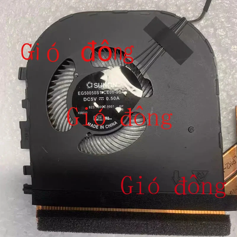 02XR044 Nowy oryginał dla Lenovo ThinkPad P1 Gen 2 X1 Extreme 2nd Gen Wentylator chłodzący procesor Radiator Radiator Wysoka jakość