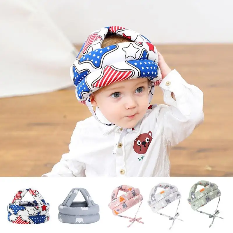 

Baby Head Protector No Bumps Soft Adjustable Safety Head Cushion Bumper Bonnet Baby Protective Cap Baby Safety Baby Helmet