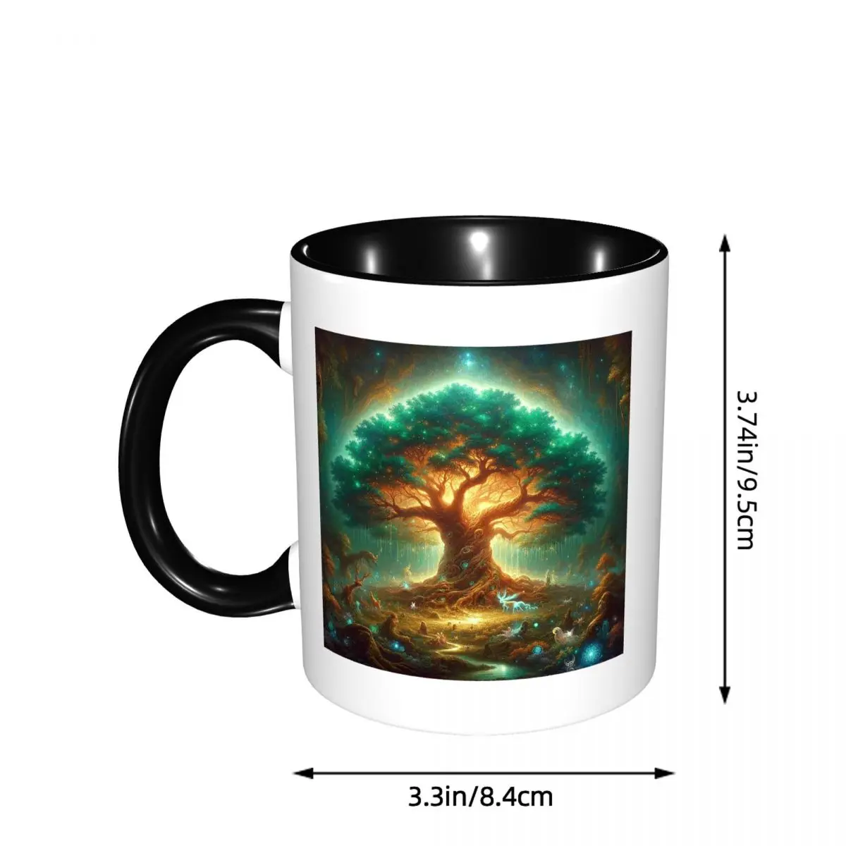 Enchanted Tree Of Life Mug Funny Ceramic Coffee Cups Tea Mugs Milk Cup Drinkware Gifts for Woman Man