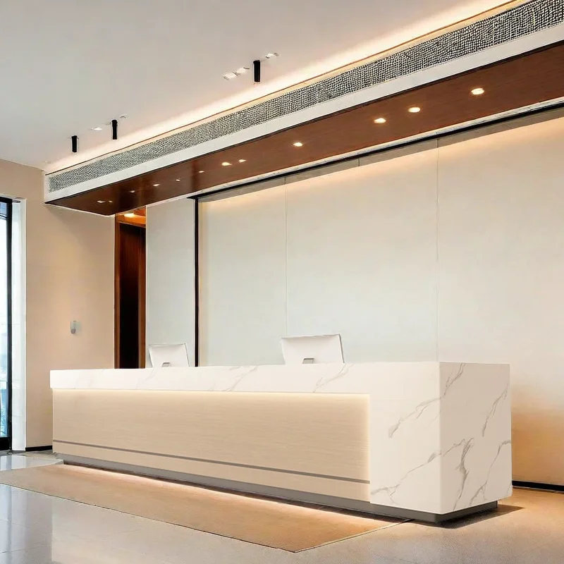 

Front Desk Reception Counter Clothes Beauty Center Help Aesthetic Salon Professional Office Furniture Mostrador Recepcion Table