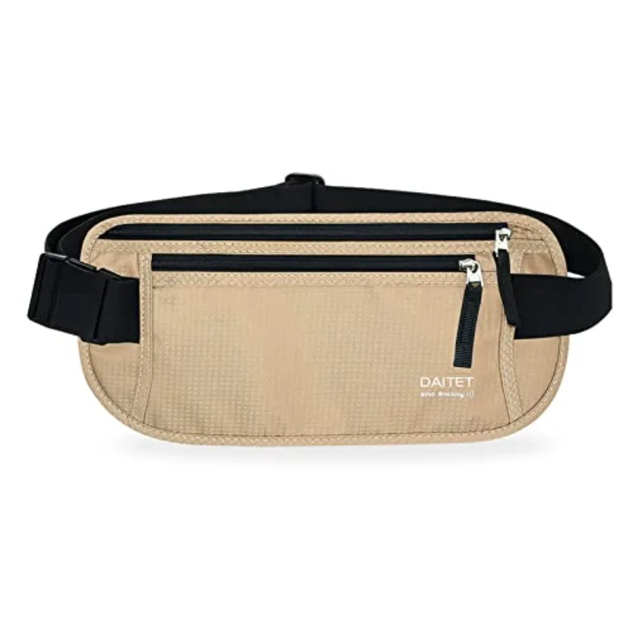 

Money Belt for Men Women Slim Fanny Pack For Travel Running Conceal Waist Wallet For Passport Holder Phone Cash
