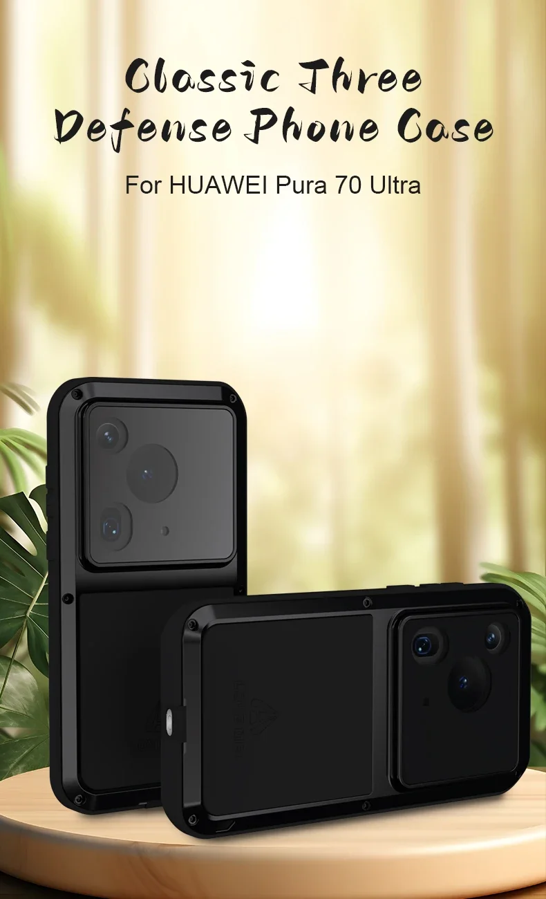 

LOVE MEI Metal Phone case For Huawei Pura 80 70 ultra Pura 70 Pro plus 80 70 Pro + Shock Dirt Proof Armor Cover