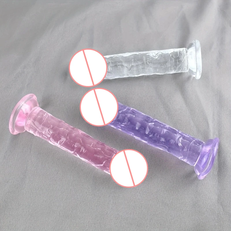 1PC Manual Realistic Soft Dildo Adult Sex Toys Suction Cup for Women