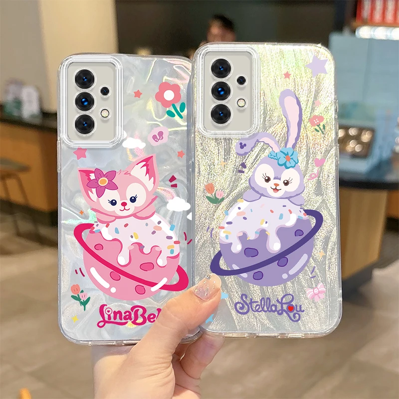 Disney StellaLou LinaBell Phone Case for Samsung Galaxy S25 S24 S23 S22 S21 Plus Ultra A73 A72 A71 A55 A54 A53 Protective Covers