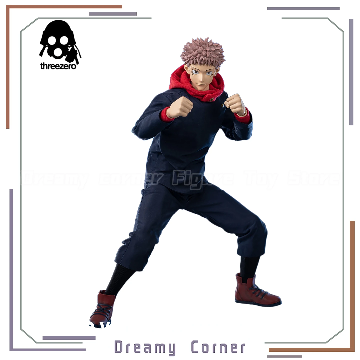 

【В наличии】Оригинальная фигурка Threezero 3Z0374 Jujutsu Kaisen YUJI ITADORI 1/6, экшн-фигурка, коллекция моделей игрушек