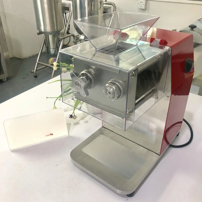 Desktop mini restaurant type meat cutter, fresh meat slicer slicing pepper louver shredder
