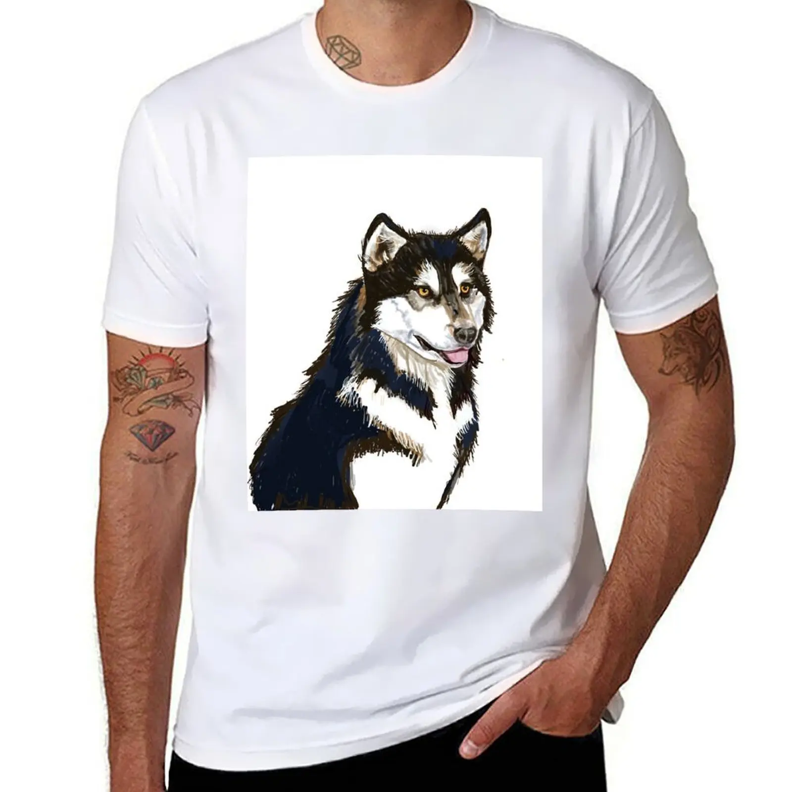

Dreamy Malamute T-Shirt t shirts for man graphic tees cotton t shirts high quality T-Shirt