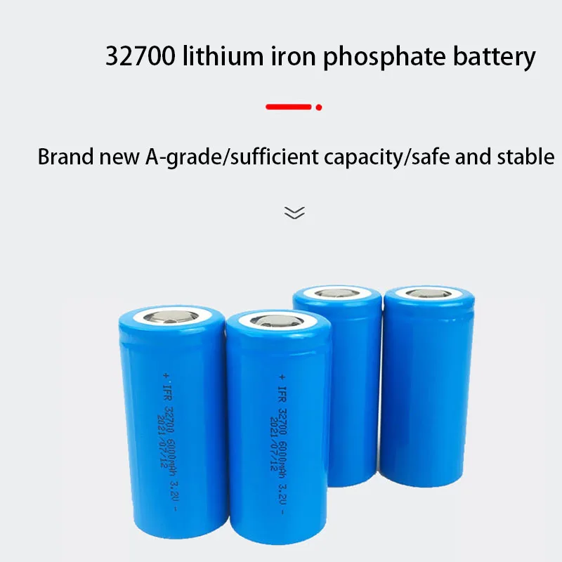 PURFIELD 32700 3.2V 6000mAh 30A Continuous Discharge LiFePO4 Replacement Battery Lithium Iron Phosphate For Flashlight DIY Power