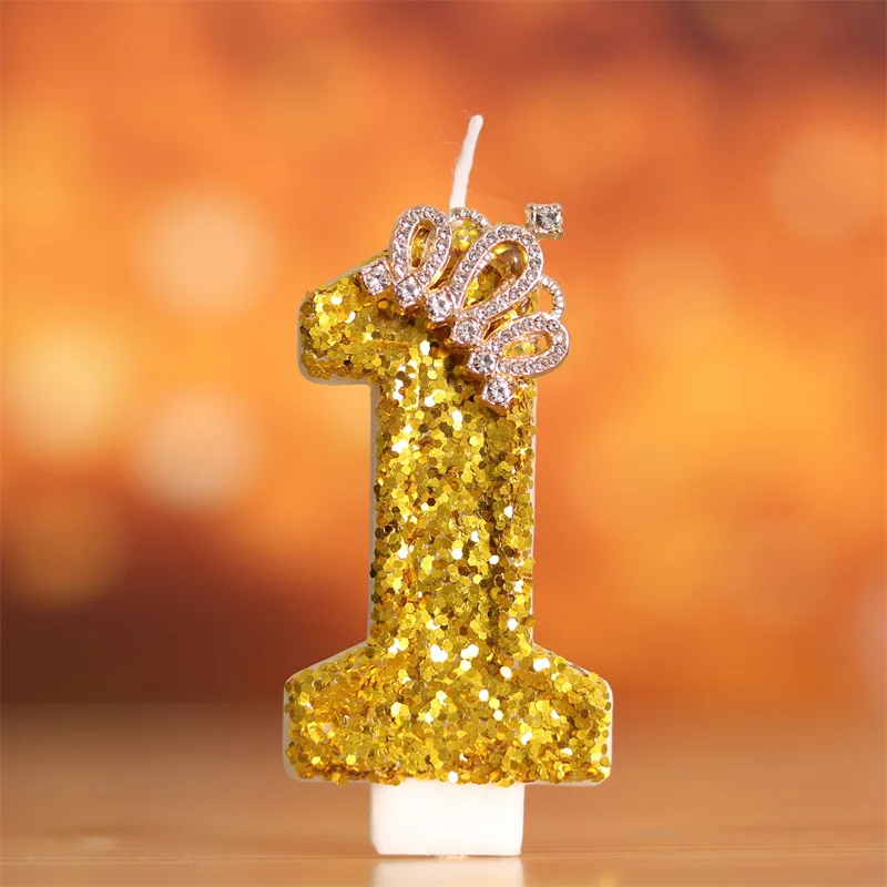 Golden Birthday Number Large Candles Girl Decoration Halloween Party Supplies Home Decorative Candles And Accessories Candle