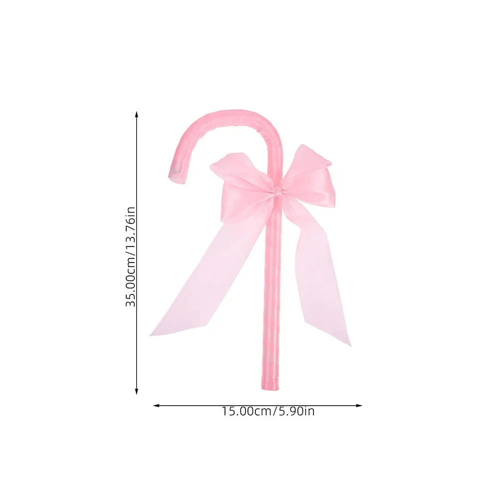 2Pcs Bow Cane Exquisite Valentine Masquerade Party Accessory Elegant Costume Prop Durable Versatile Roleplaying Jazz Dance