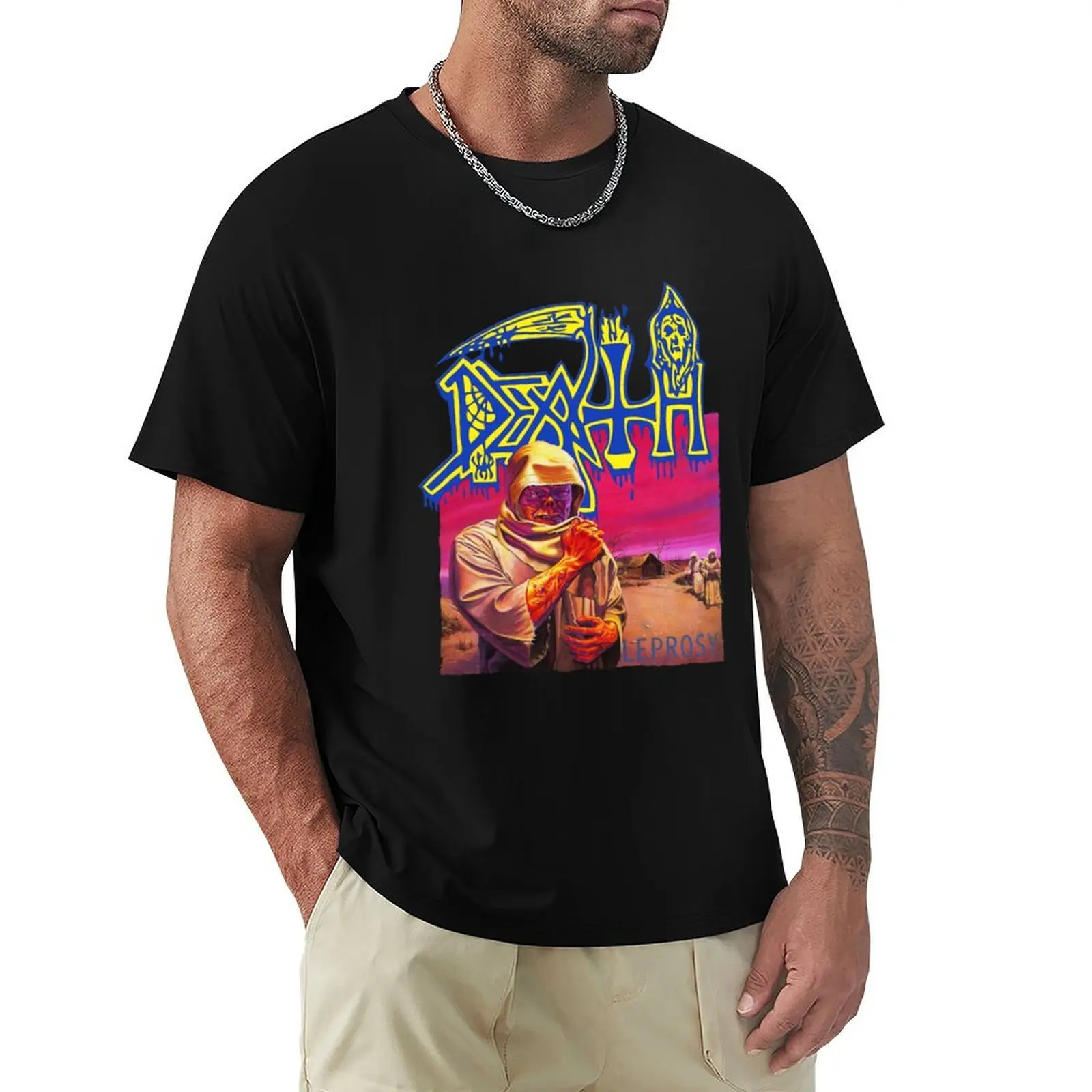 

DEATH - Leprosy Classic T-Shirt Industrial Work Tee Shirt