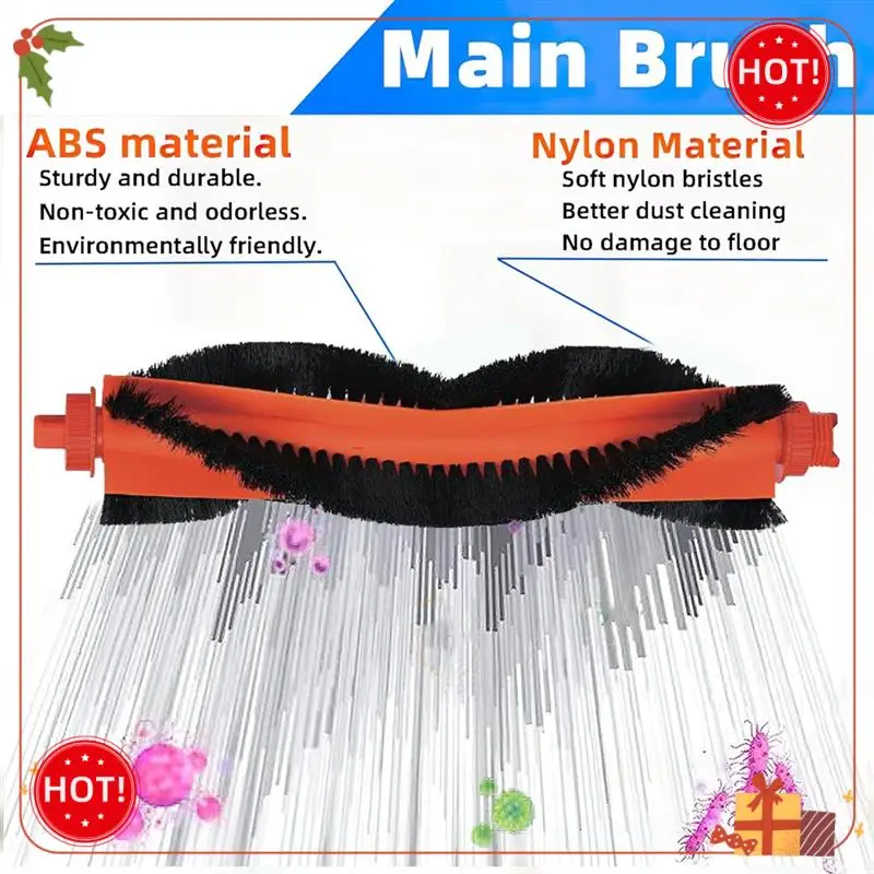 قطع غيار ABLE لـ Xiaomi Mijia M30 Pro C107 جهاز آلي لتنظيف الأتربة فرشاة دوارة رئيسية لتنظيف الأرضيات