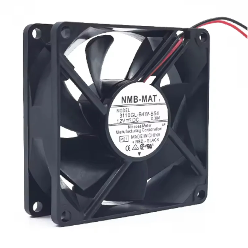 3110GL-B4W-B54 80mm Cooling Fan 12V 0.3A 8cm 8025 2Pin Ball Bearing Server Case Fan