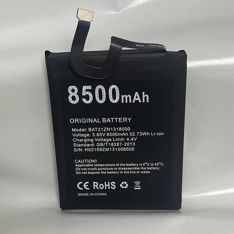 New production date for  DOOGEE S97 Battery 8500mAh Long standby time High capacity for DOOGEE BAT21ZN1318500 battery