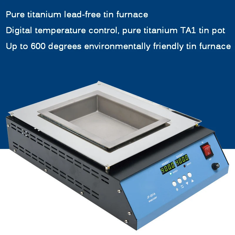 

Tin Melting Pot Solder Pot Tin Melting Furnace Thermoregulation Soldering Desoldering Bath 30~400 Degree Ajustable 220V/110V