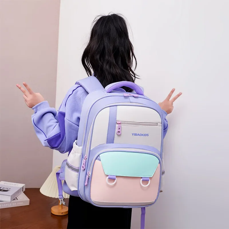 Kids Bookpack Elementary School Students\' Backpack Preschool Mochila Orthopedic Schoolbags for Teenager Boys and Girls