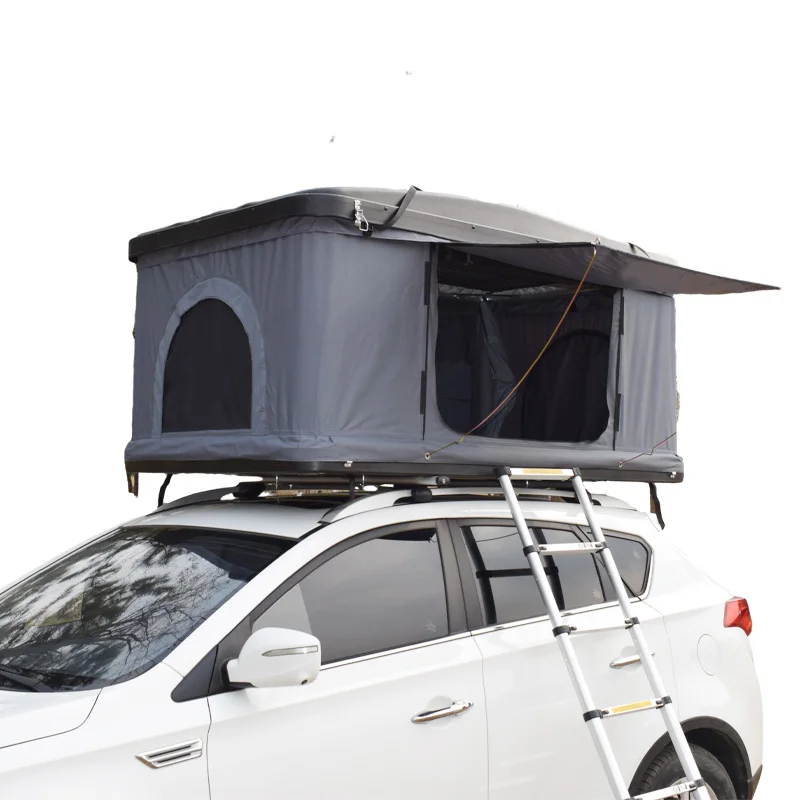 Promotional Hard Shell Adventure Roof Top Tent ABS Shell Camping Small Car Rooftop Tent for Trips and Camping
