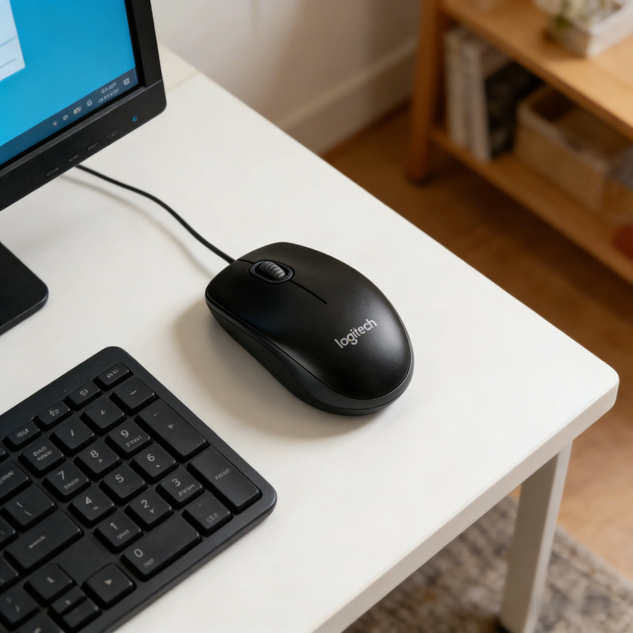 

Logitech M100R Wired Mouse Plug and Play 1000 DPI Compatible with Windows Mac Linux for PC Laptop