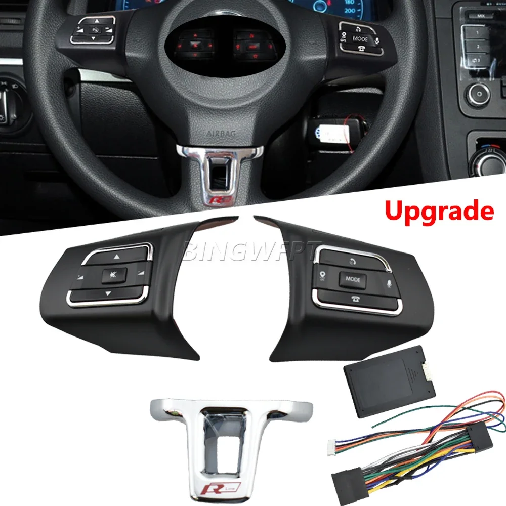 Car Steering Wheel Remote Wireless Control Button For Volkswagen Jetta Golf Polo Passat Multi-function Controller Switch hubs