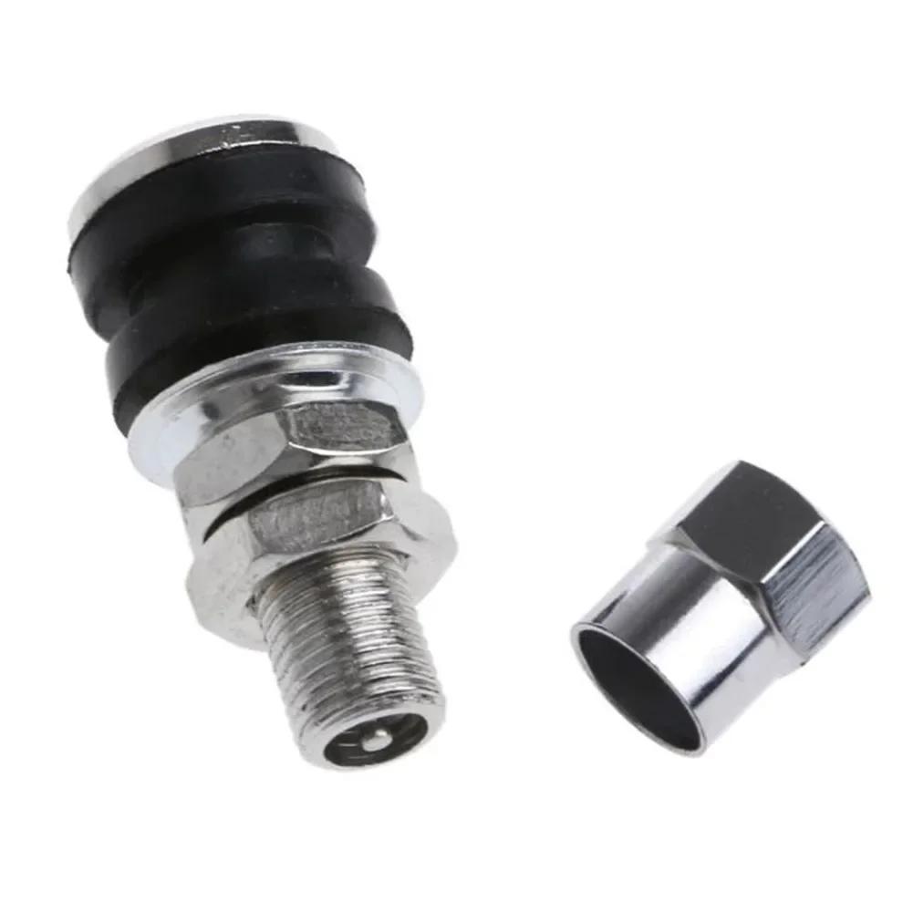 

Motorcycle Vacuum Tire Copper Air Nozzle Tubeless Valve With Dust Cap Motorcycle Bolt-in Tire Wheel Valve Tubeless No Tube Stem