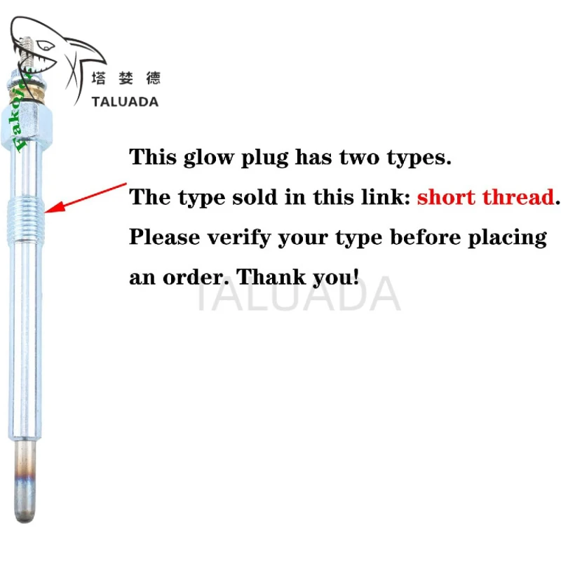4PCS Glow Plug 1G911-65510 For Kubota Excavator KX033-4 KX040-4 U35-4 Engine V2203 V2403 Tractor L2501D L4060DT L6060HST