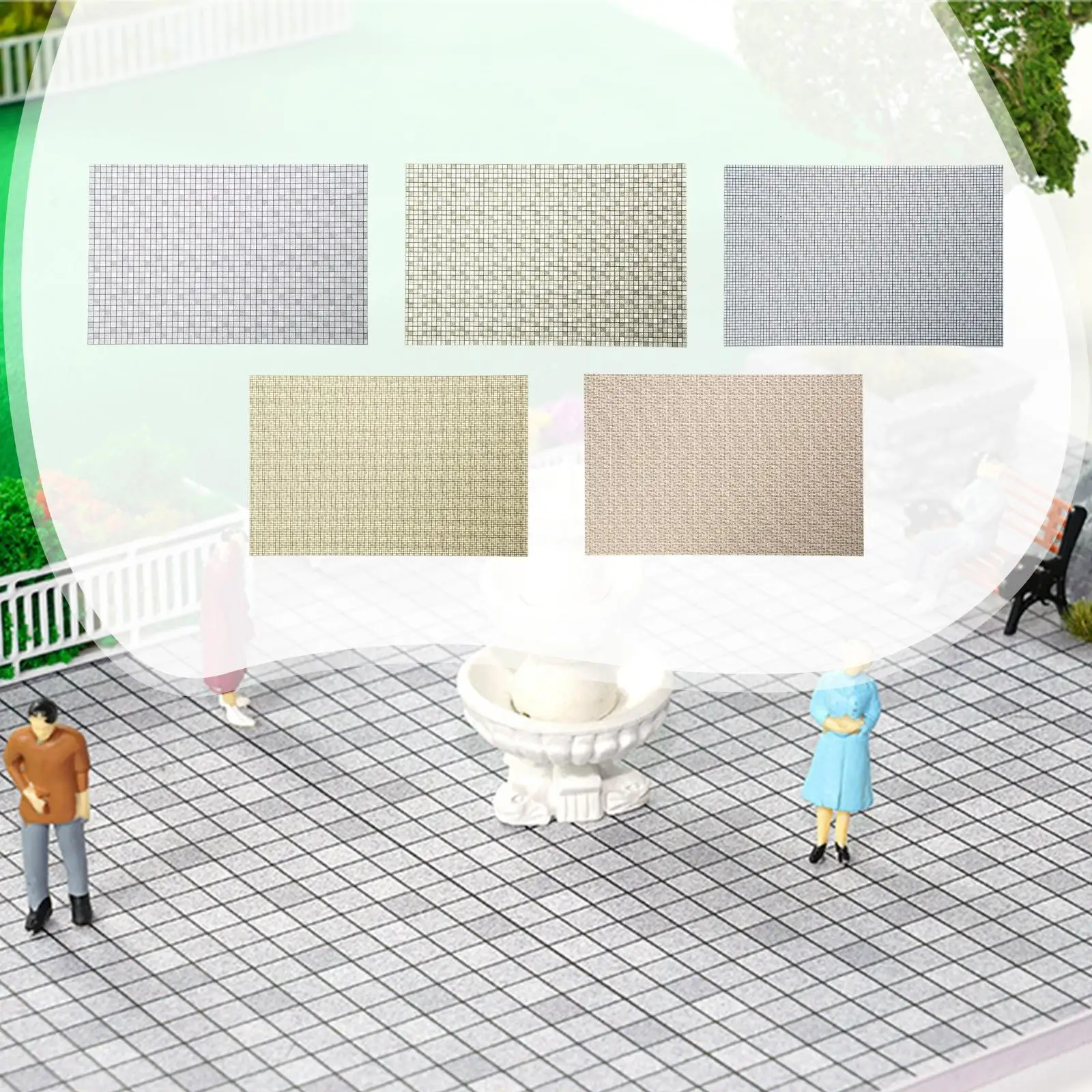 Mini plancher pour maison de poupée décoratif réaliste créatif carrelage Mini planche de sol pour bricolage échelle modèle bâtiment paysage disposition