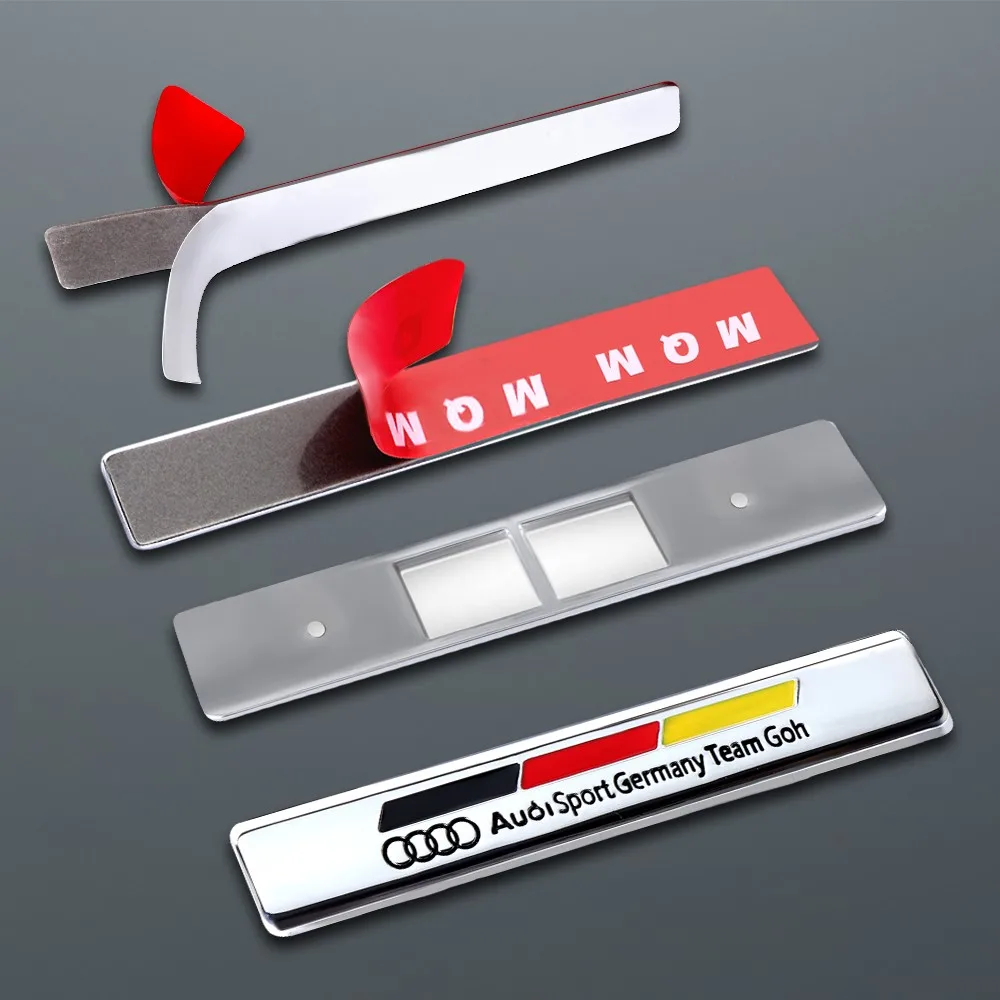 1PCS Car Badge Body Rear Trunk Metal Stickers Auto Decoration Accessories for Audi A1 A3 8P A4 B5 B6 B7 B8 A5 A6 C5 C6 C7 A7 A8
